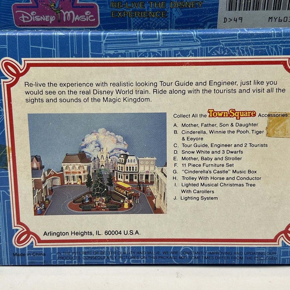 Disney Magic Town Square Friends Tour Guide & Engineer & 2 Tourists 1988 Rare - Picture 3 of 5